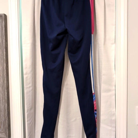 Adidas Blue and Pink Tiro‎ HumanraceTrack Pants Women's Size 2XS - Picture 6 of 9